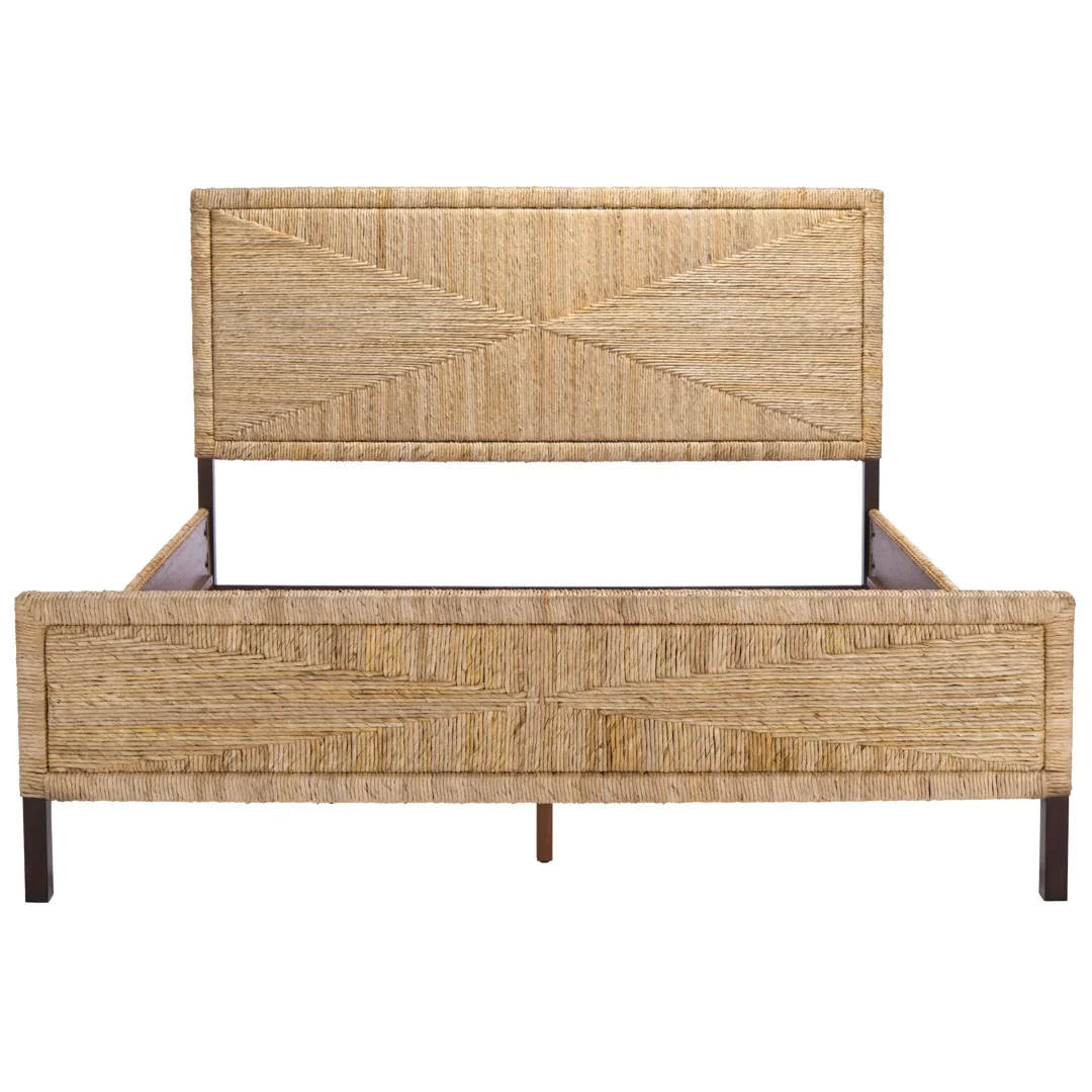 Aleja Woven Mahogany Bed