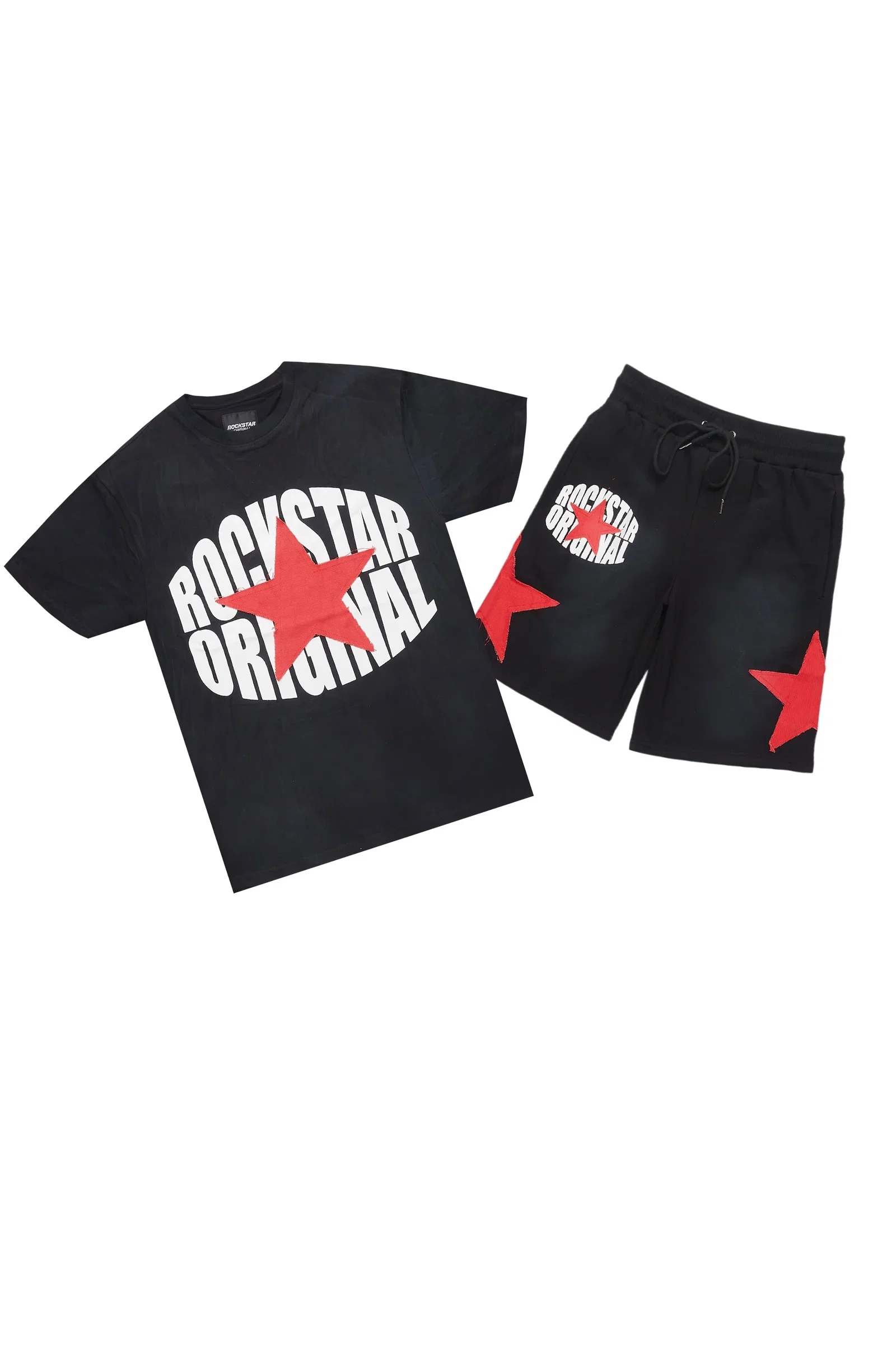 Image of Sarge Vintage Black T-Shirt/Short Set