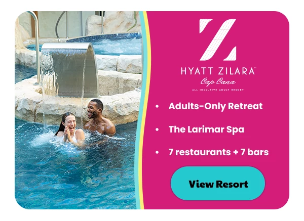 Hyatt Zilara Cap Cana Adults-Only Retreat The Larimar Spa 7 restaurants + 7 bars and lounges