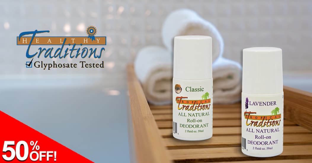 50% OFF Deodorant Roll-ons