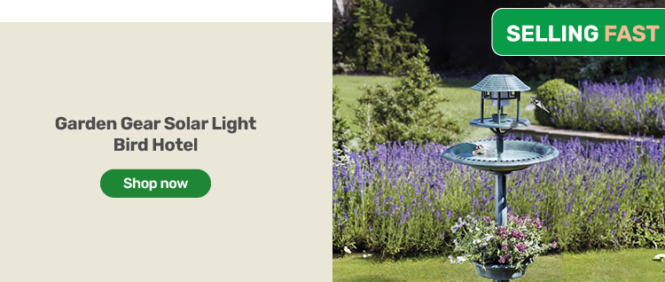 Garden Gear Solar Light Bird Hotel. Selling fast