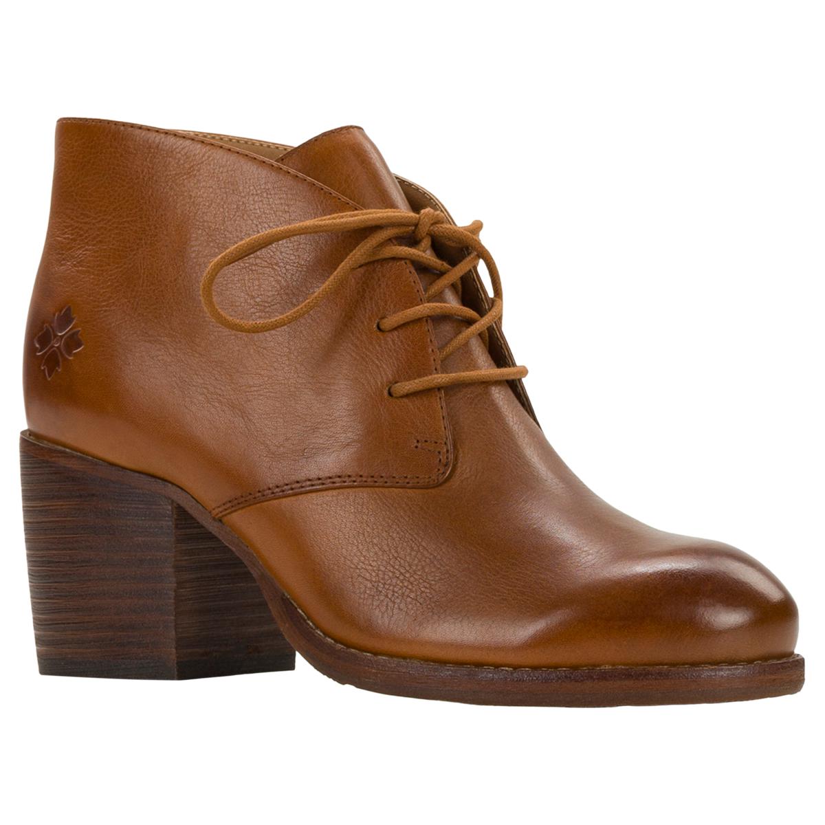 Patricia Nash Veneto Leather Lace-Up Booties