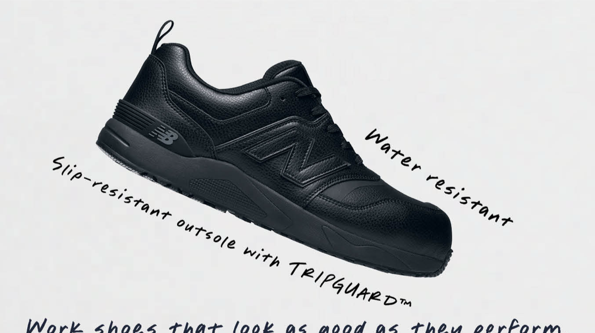 Slip-resistant outsole with TRIPGUARD
