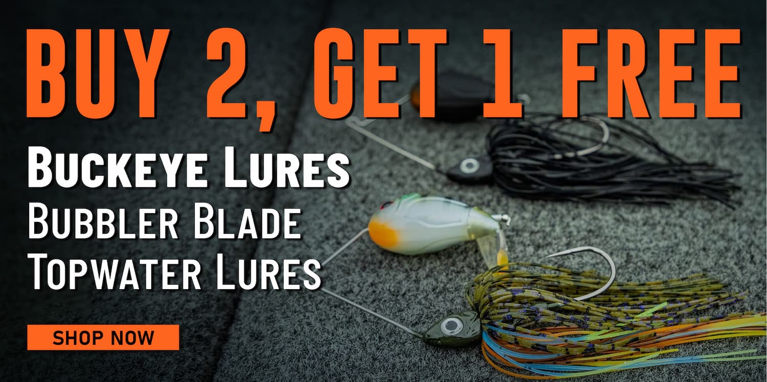 Buy 2, Get 1 Free Buckeye Lures Bubbler Blade Topwater Lures Shop Now