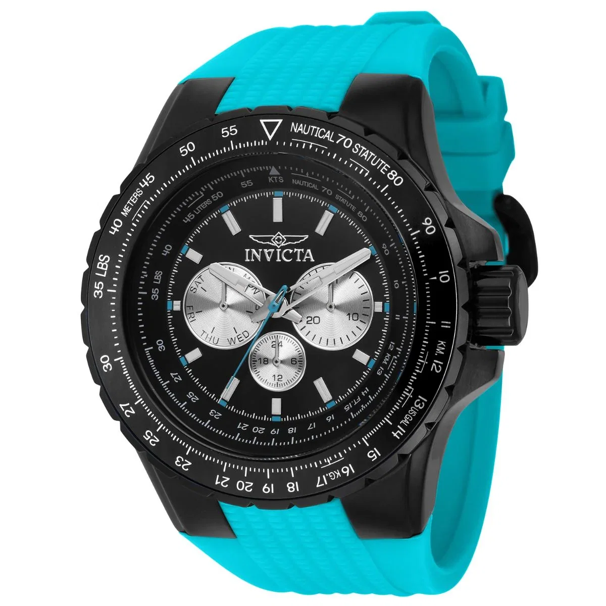Image of Invicta Aviator Skyshock Men's Watch - 50mm, Blue (39304)
