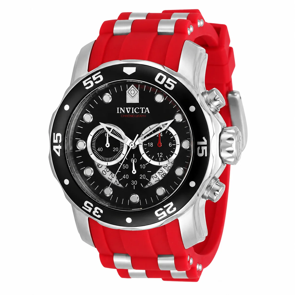Image of Invicta Pro Diver SCUBA Men's Watch - 48mm. Steel. Red (34009)