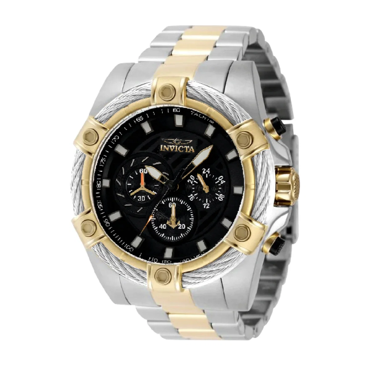 Image of Invicta Bolt Valkir Men's Watch - 52mm, Gold, Steel (69801)