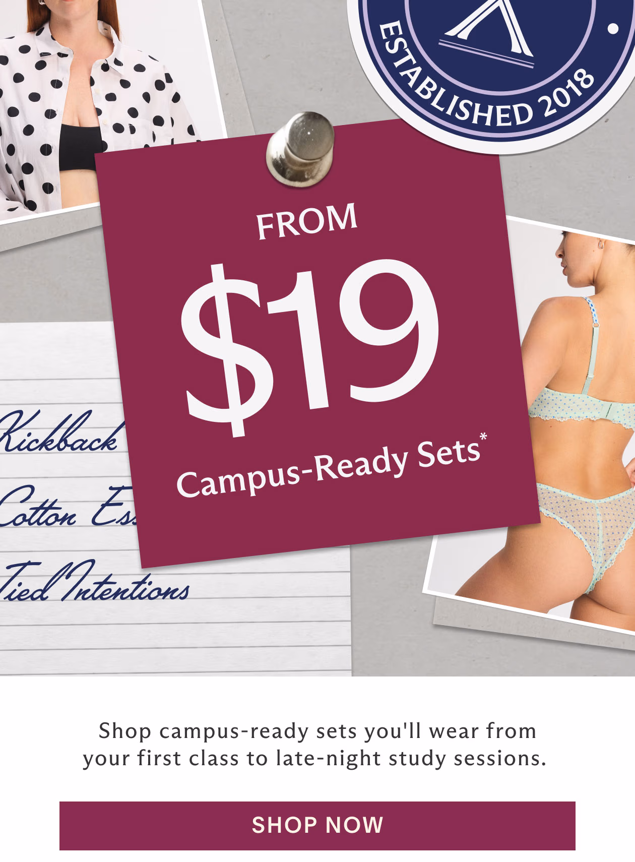 $19 Campus-Ready Sets