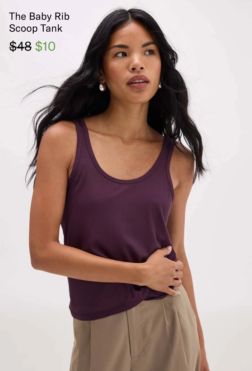 Baby Rib Scoop Tank