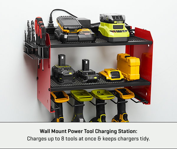 Wall Mount Power Tool Charging Station