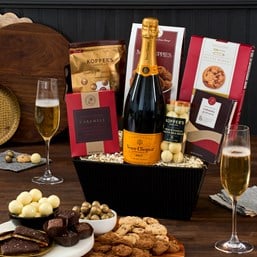Image of Champagne & Truffles Gift Basket - Veuve