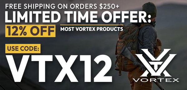 12% OFF Most Vortex Products - USE CODE VTX12