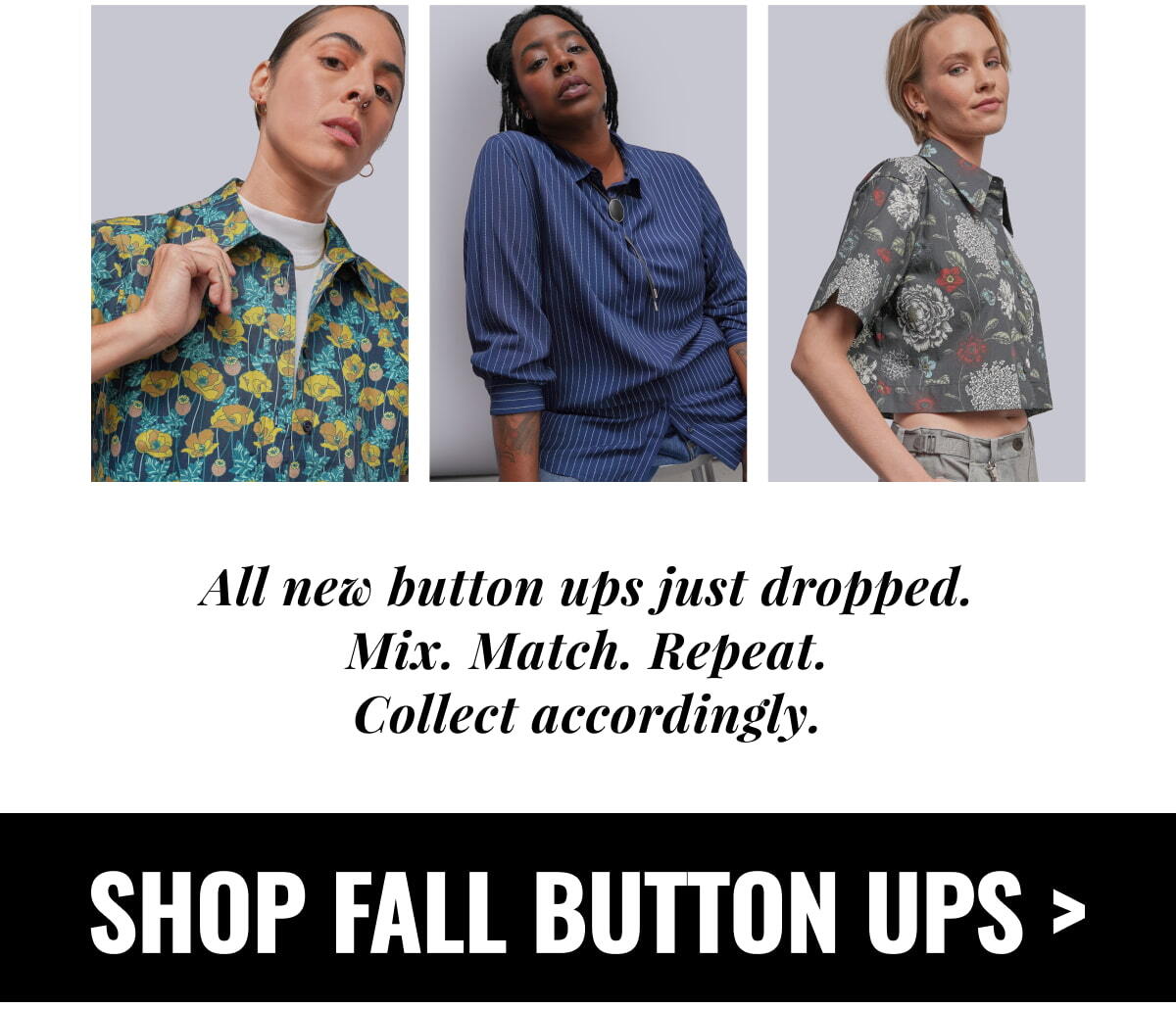 SHOP FALL BUTTON UPS >