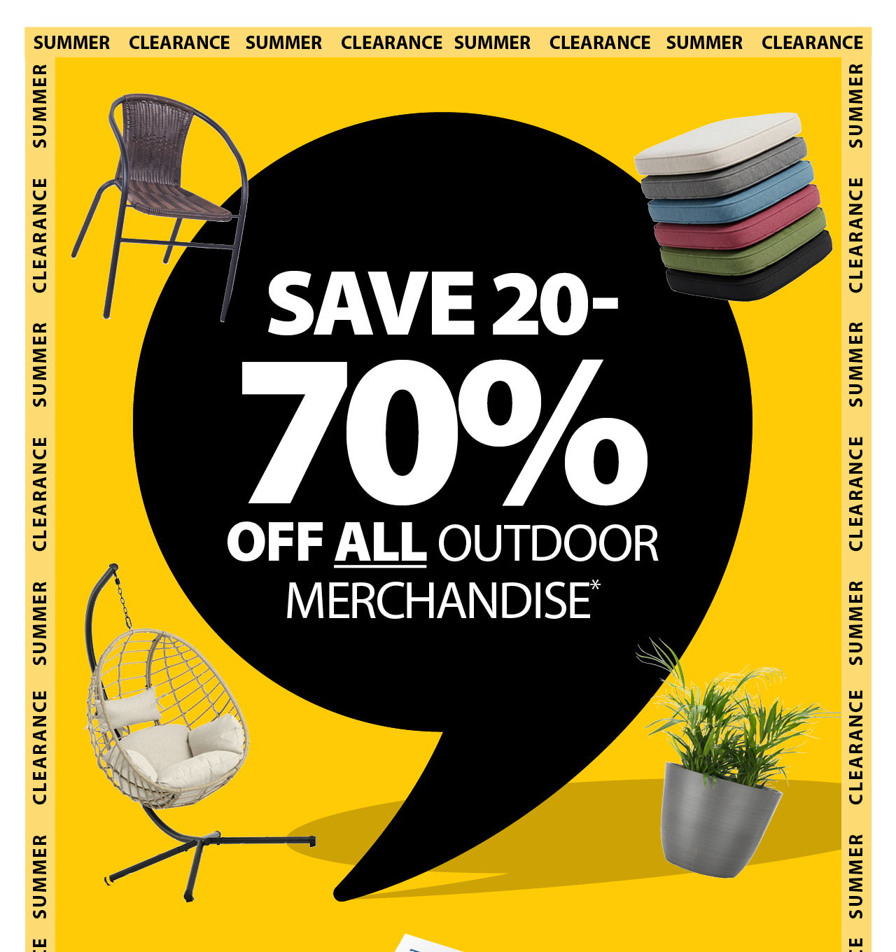 SAVE 20 70% OFF ALL OUTDOOR MERCHANDISE*