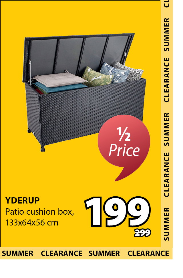 YDERUP Patio cushion box | 1/2 Price