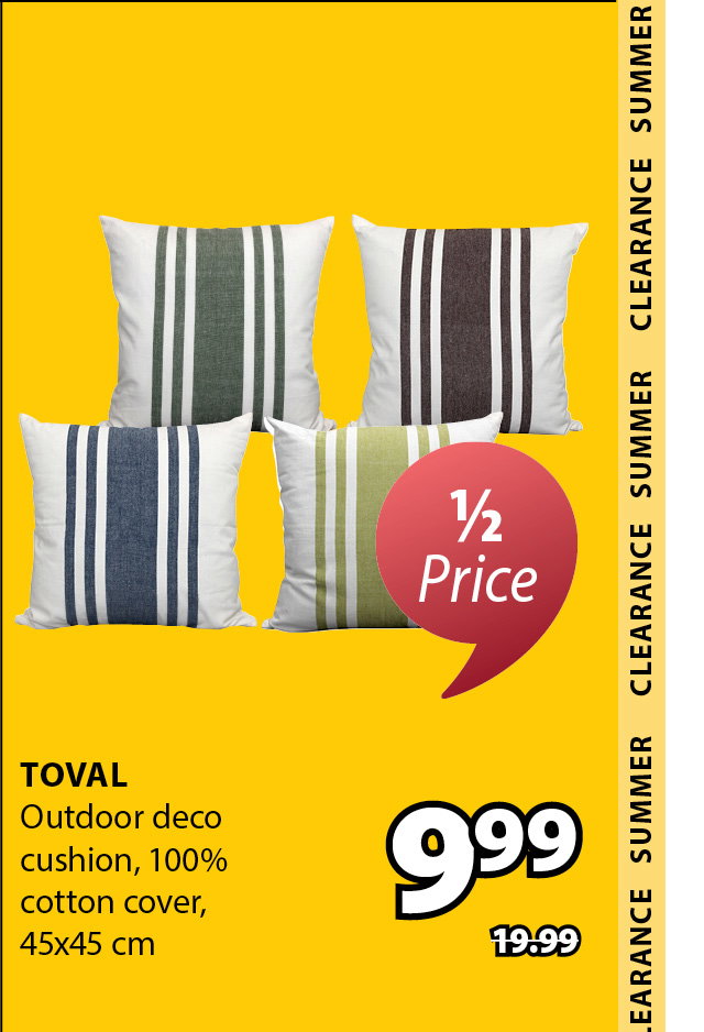 TOVAL Outdoor deco cushion | 1/2 Price