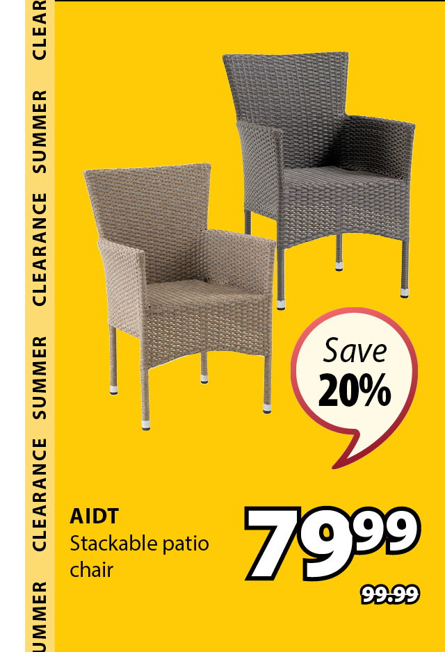 AIDT Stackable patio chair | Save 20%