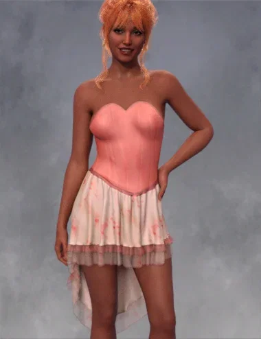 DNA Tootsie dForce Corset Dress for Genesis 9