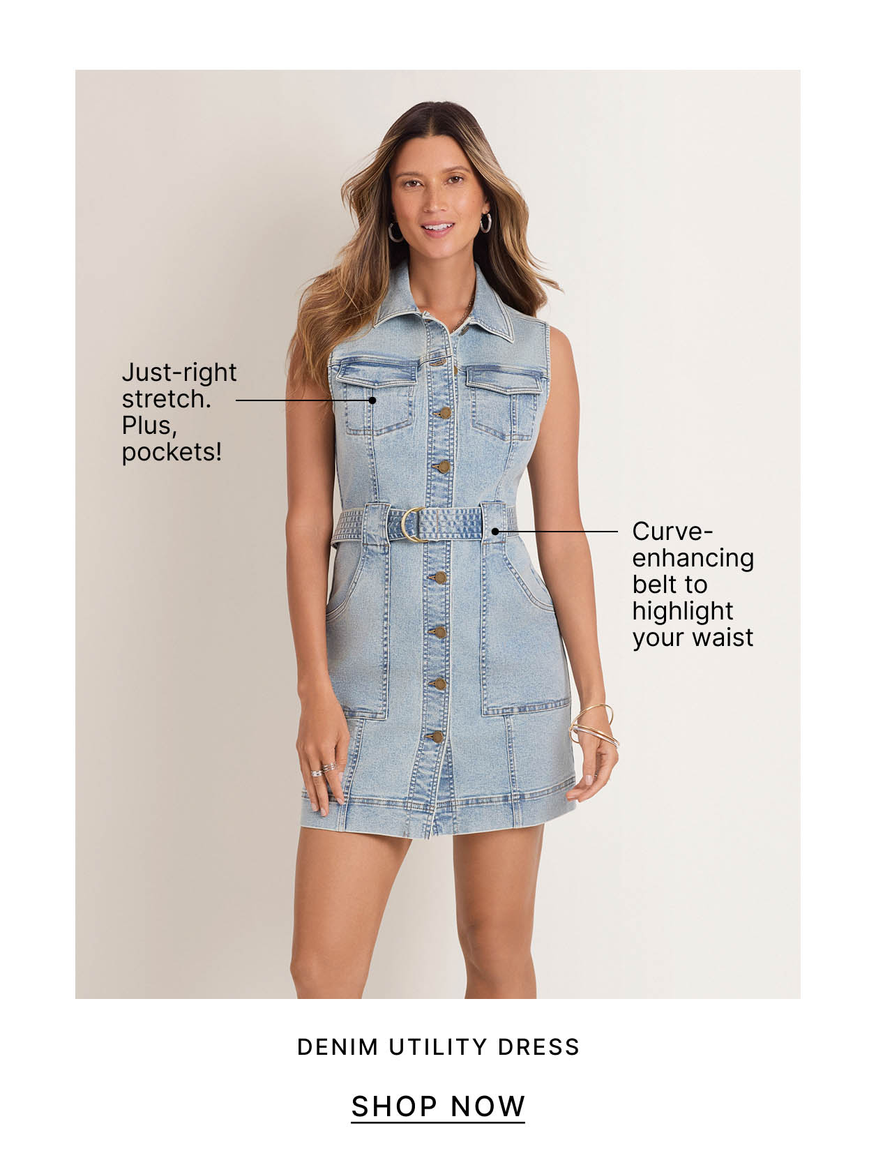 Denim Utility Dress