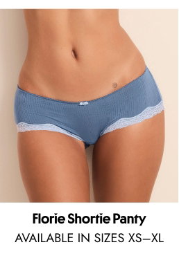 Florie Shortie Panty - available in sizes XS–XL.