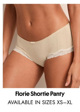 Florie Shortie Panty - available in sizes XS–XL