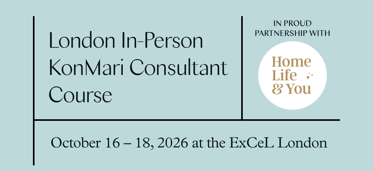 London In-Person KonMari Consultant Course (October 16-18, 2026 at the ExCeL London)