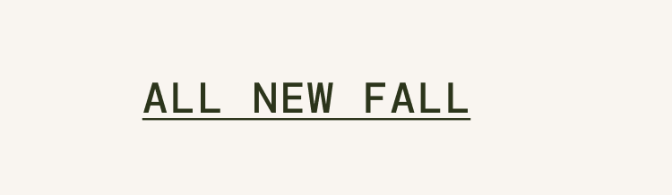 All New Fall