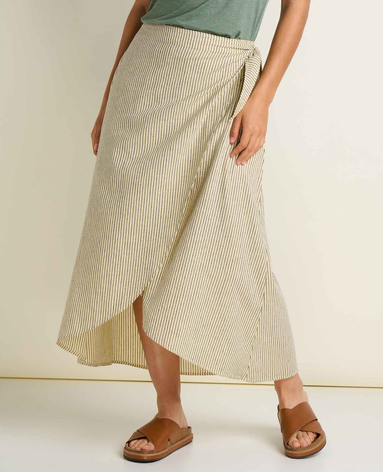 Image of Taj Wrap Midi Skirt
