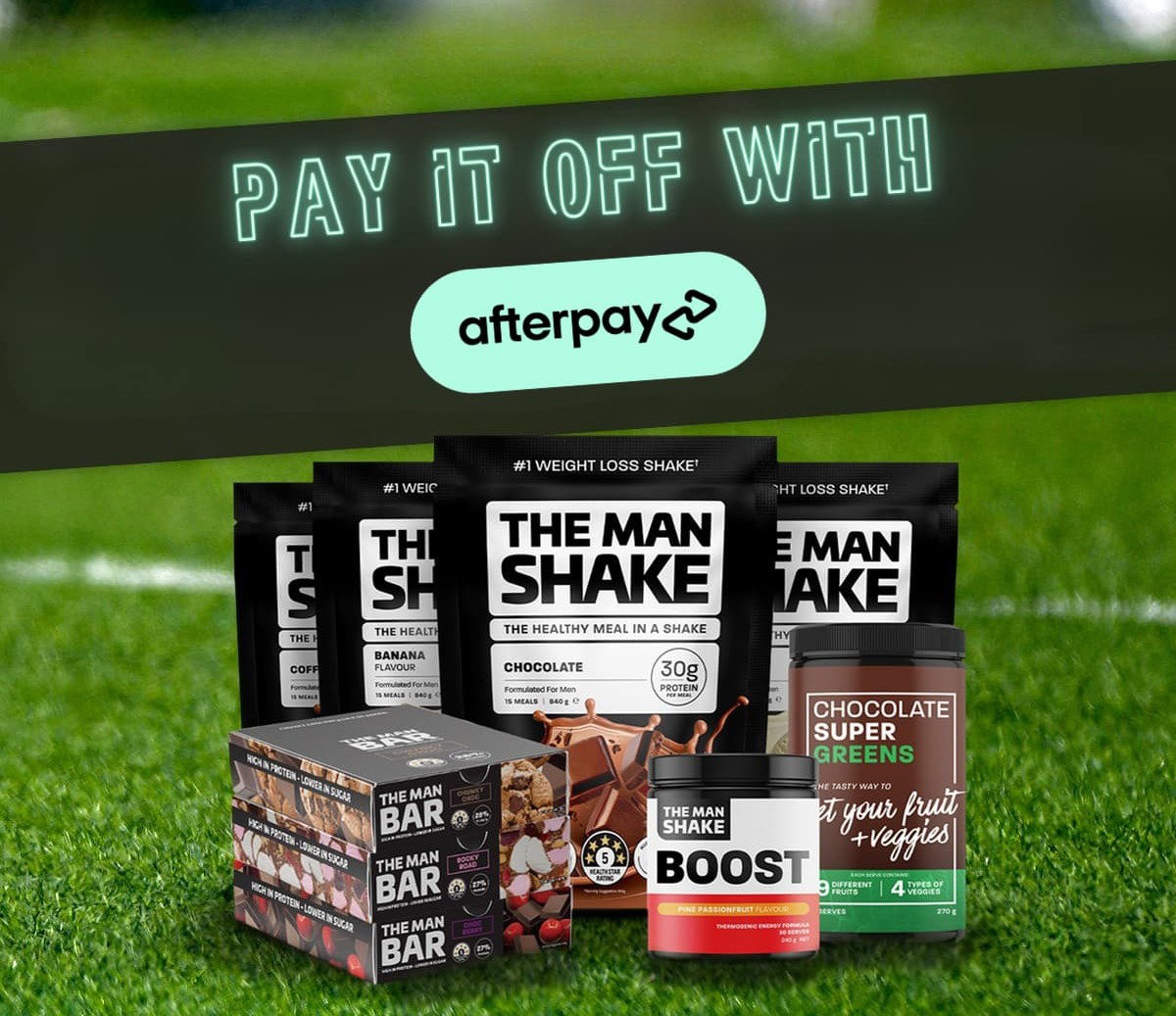 The Man Shake Pay it Off with Afterpay