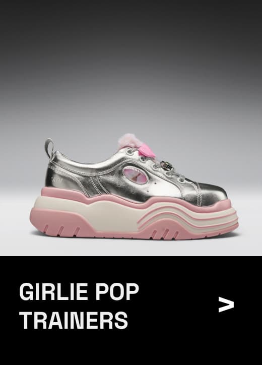Girlie Pop Chunky Trainers- Silver