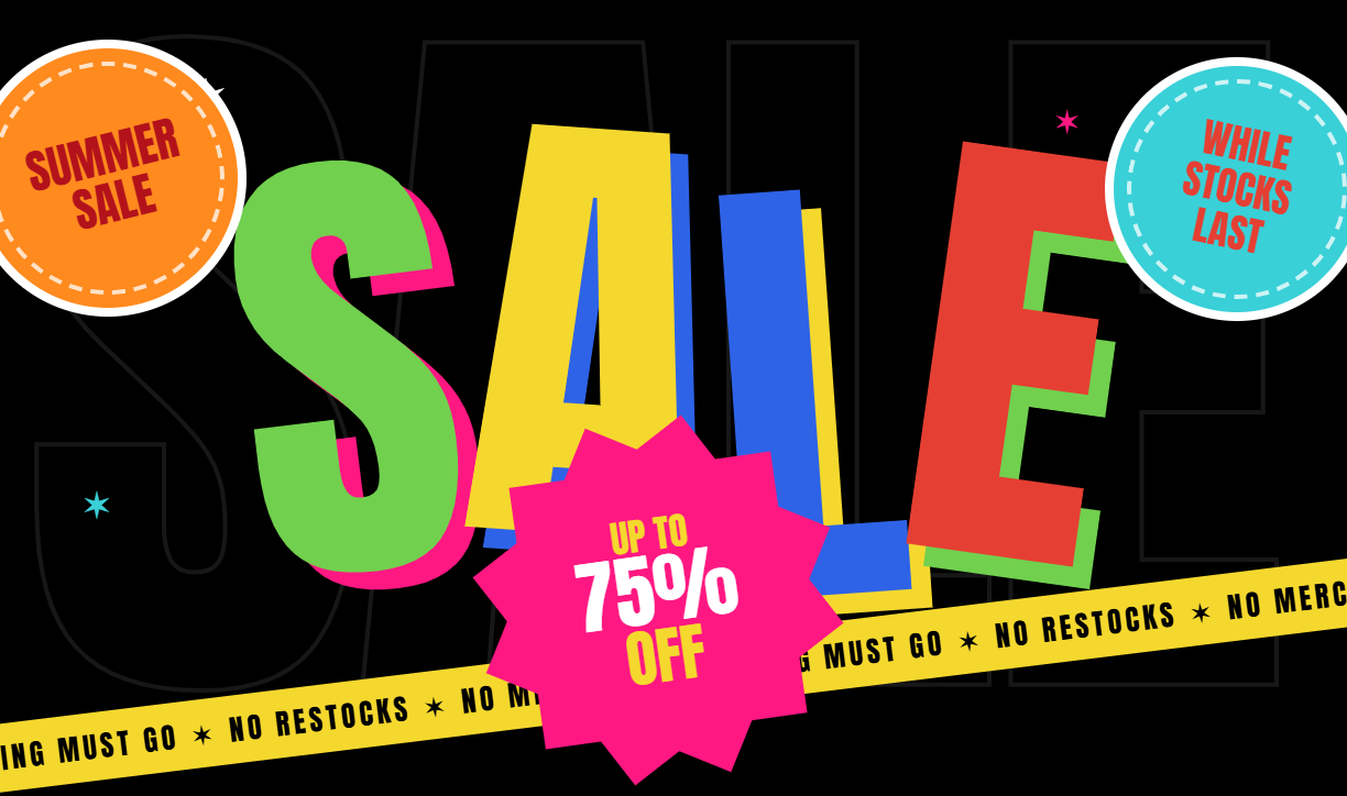 Sale Up to 75%