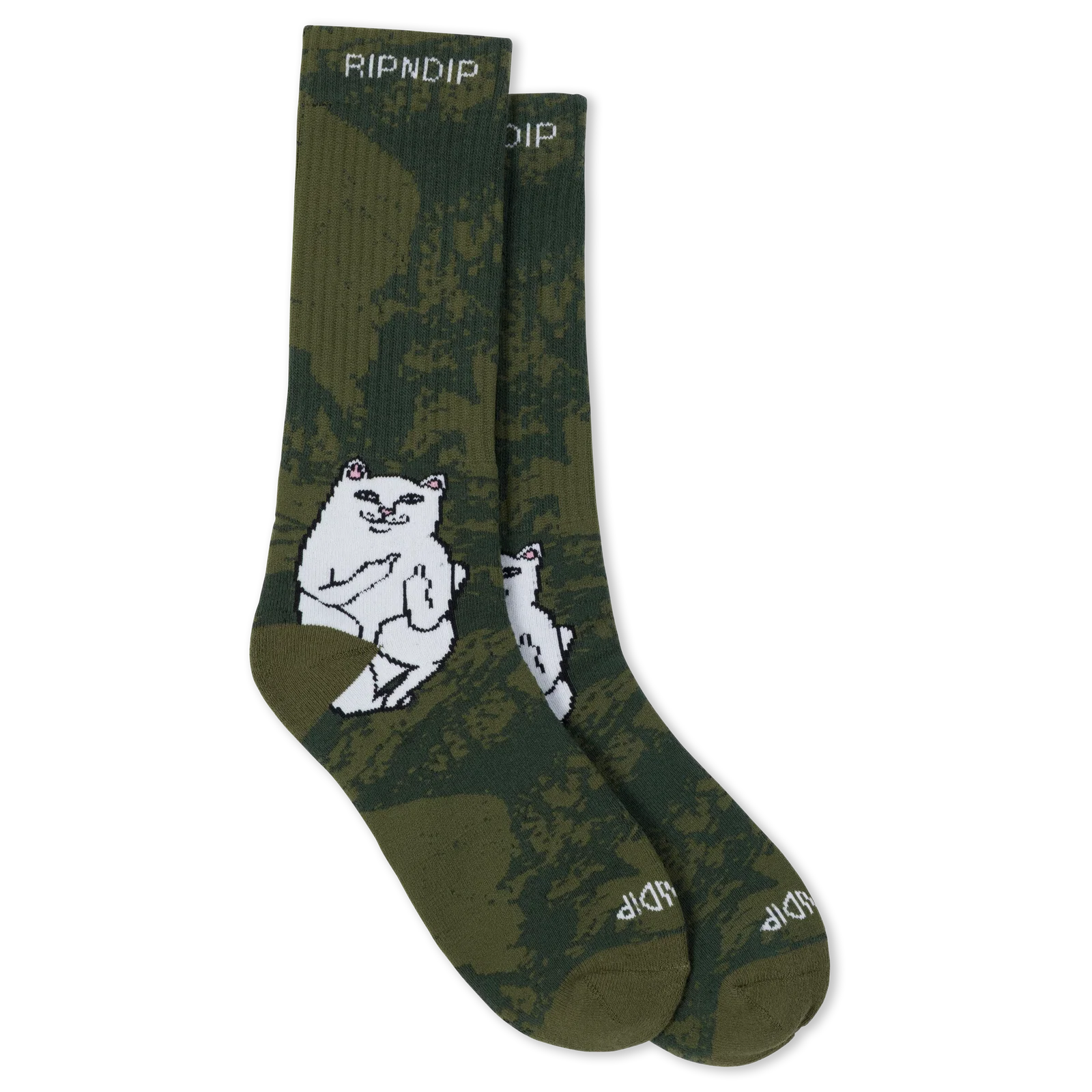 Image of Lord Nermal Socks (Forest Camo)