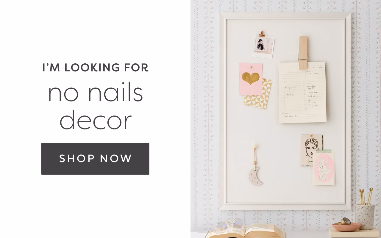 I'm looking for no nails decor