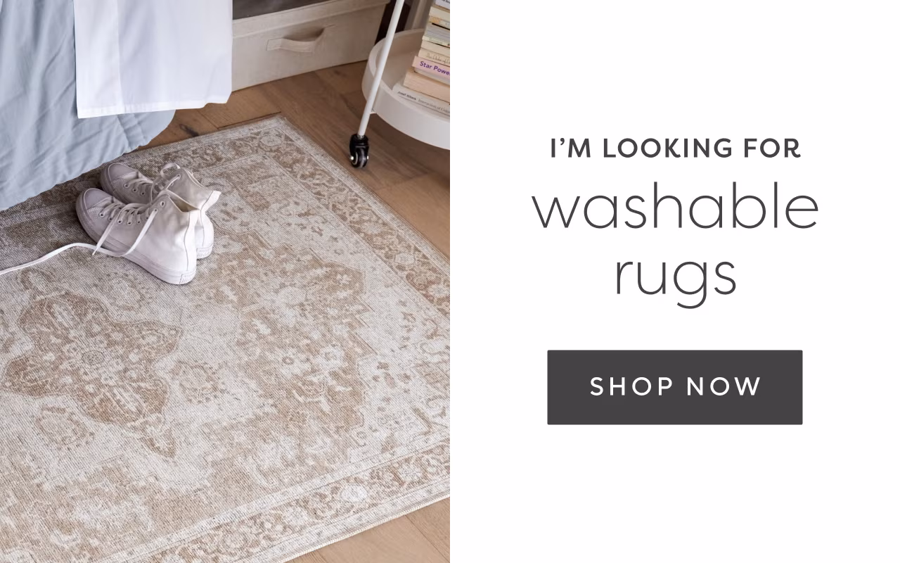 I'm looking for washable rugs