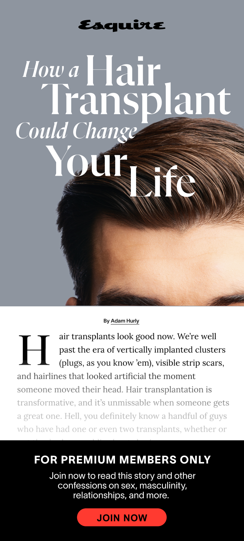 How a Hair Transplant Could Change Your Life