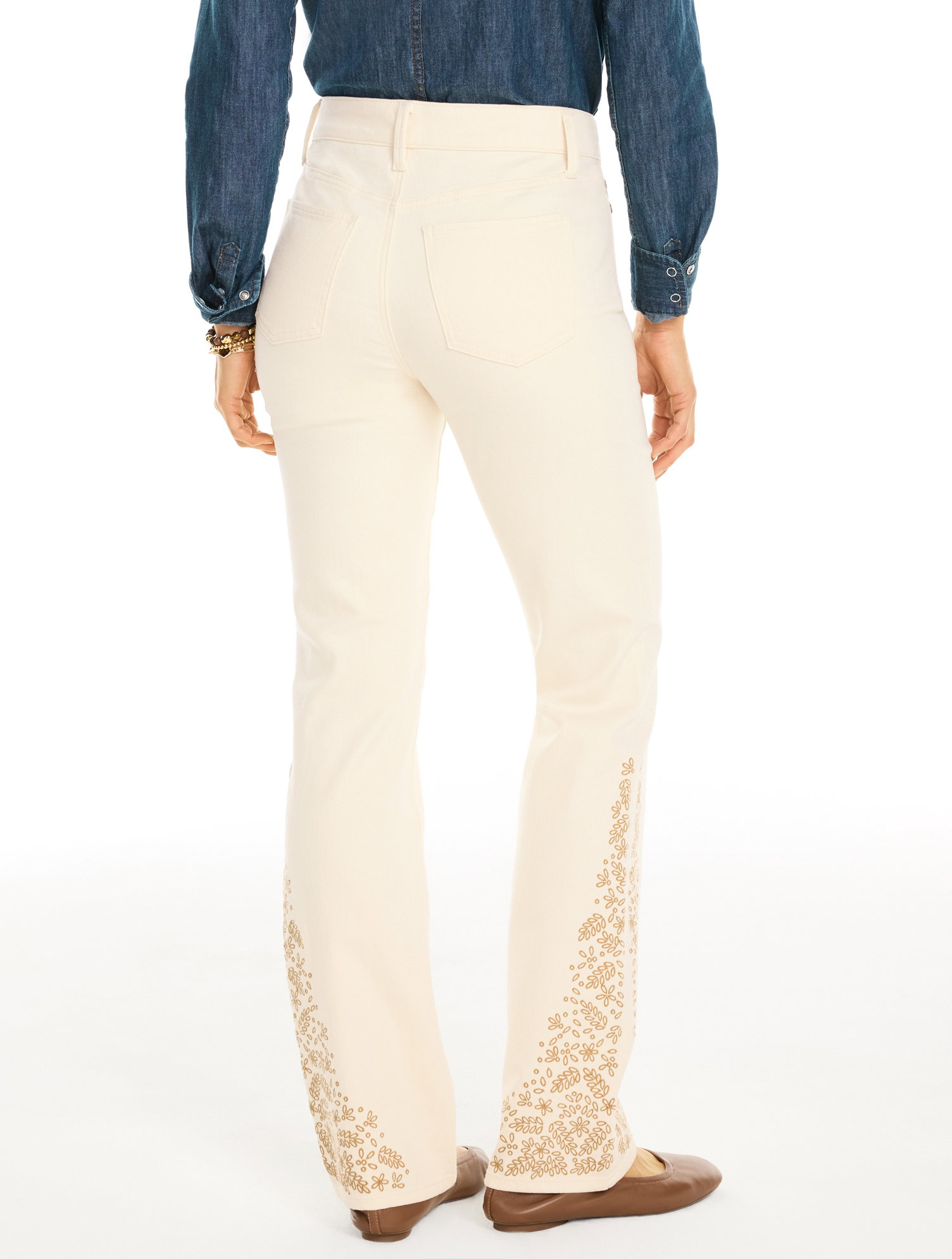 Image of Barely Boot Jeans - Embroidered