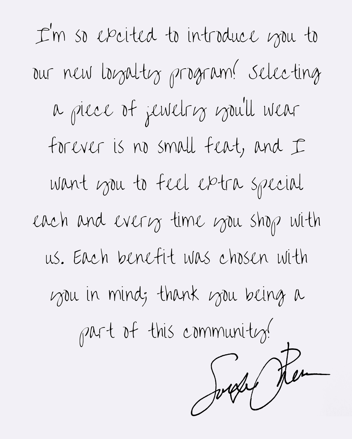 A note from Sophie Ratner
