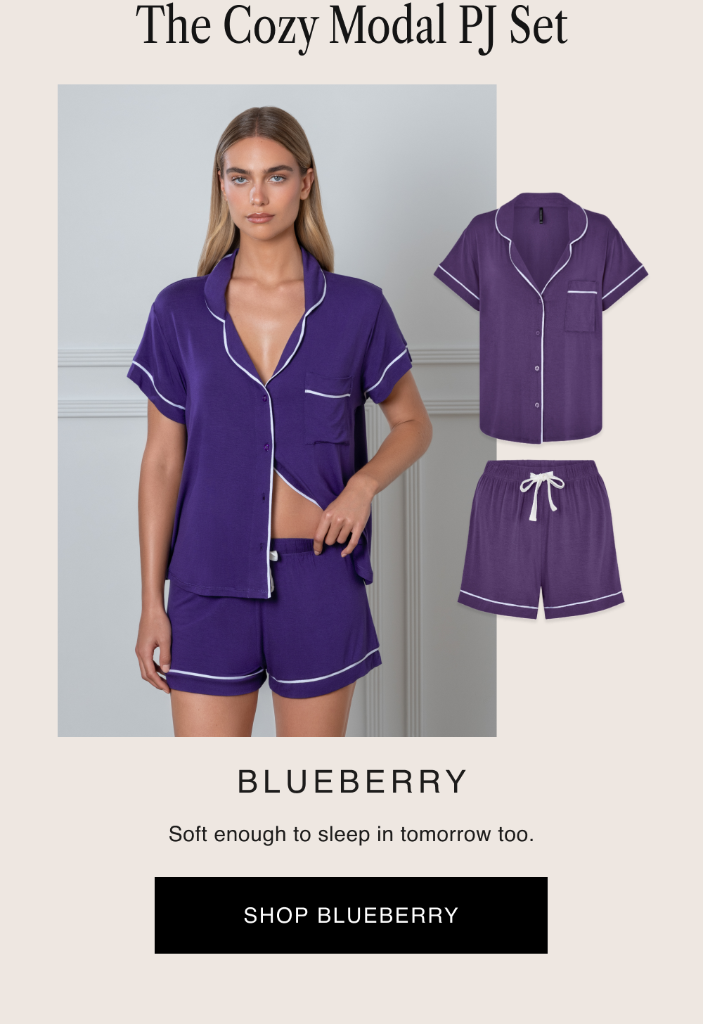 The Cozy Modal PJ Set [ Shop Blueberry ]