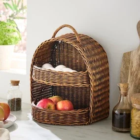 Woven Tiered Storage Basket