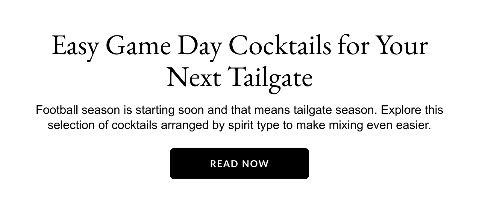 Easy Game Day Cocktails for Your Next Tailgate - Read Now