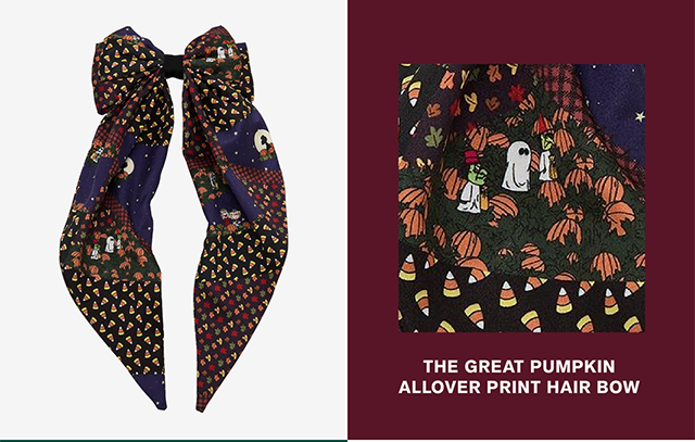 The Great Pumpkin Allover Print Hair Bow