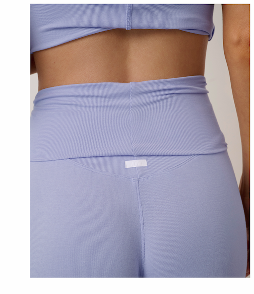 soft modal rib foldover pant 