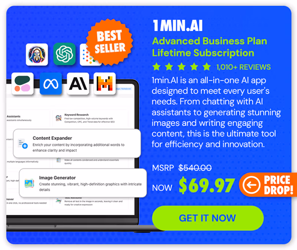 1minAI Advanced Business Plan Lifetime Subscription