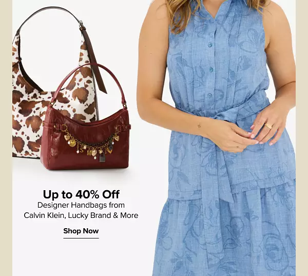 Up to 40% off designer handbags from Calvin Klein, Sam Edelman and more. Two designer handbags.