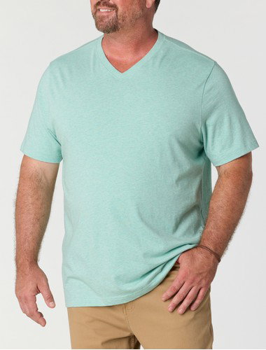 Moisture-Wicking Jersey V-Neck T-Shirt