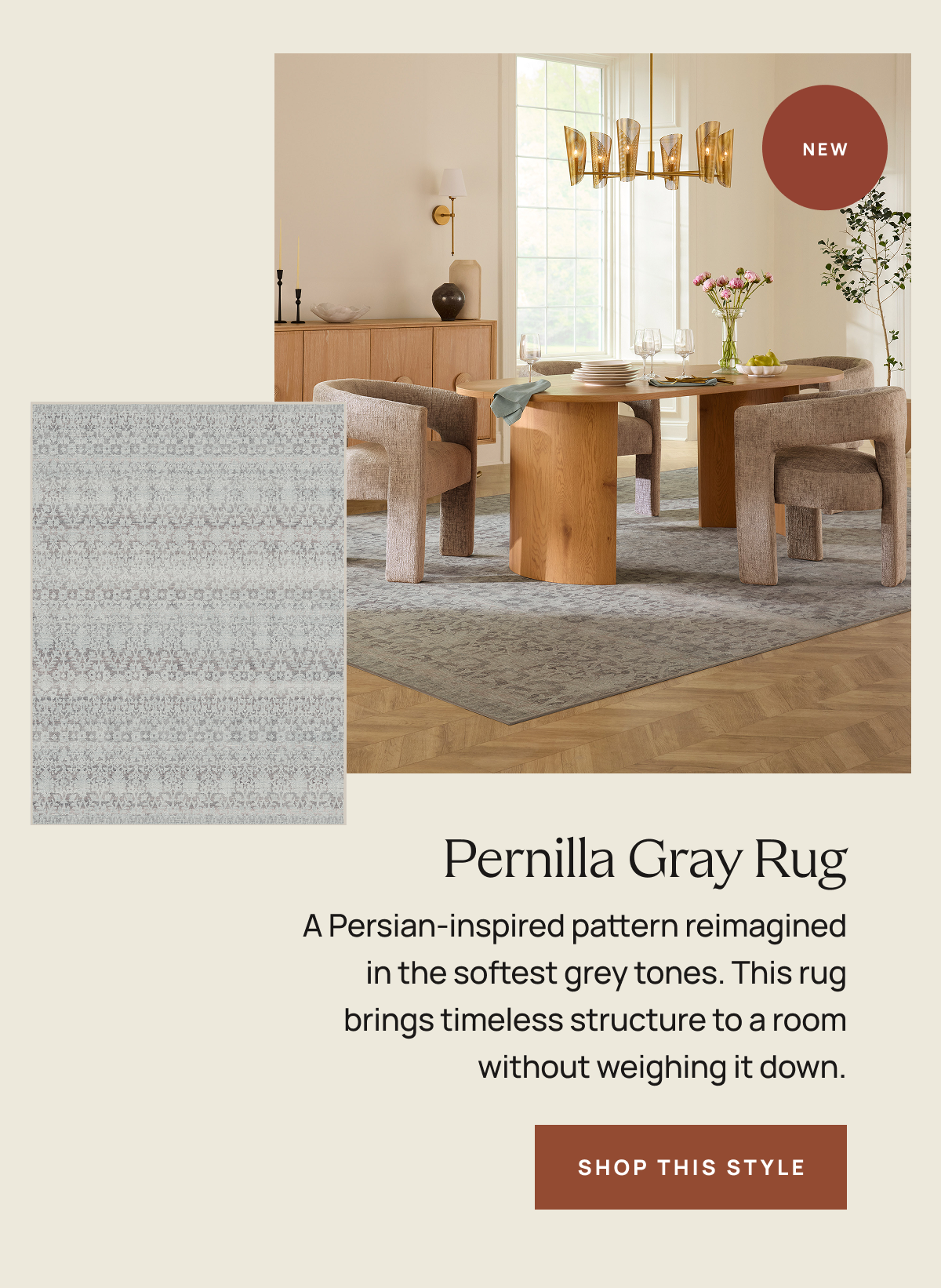 Pernilla Gray Rug | Shop This Style 