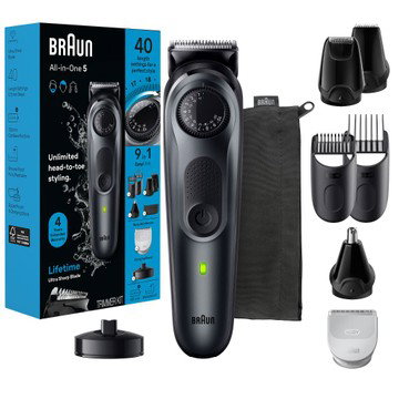 Braun All-in-one Style Kit Series 5 Aio5490 Rechargeable 9-in-1 Body Beard