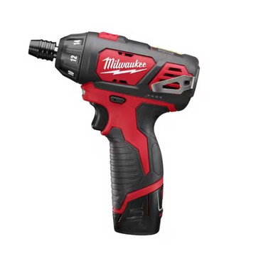 MILWAUKEE M12 12V LITHIUM-ION CORDLESS 1/4 IN. HEX SCREWDRIVER KIT - RED