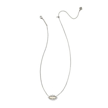 Kendra Scott Eva Crystal Framed Pendant Necklace