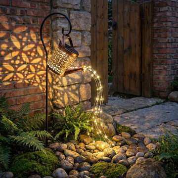 2-Piece Hakol Solar Lantern Watering Can Set